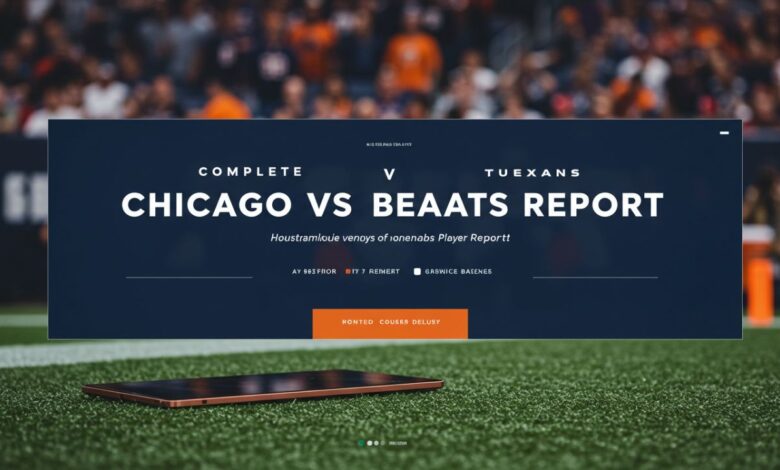 chicago bears vs houston texans match player stats