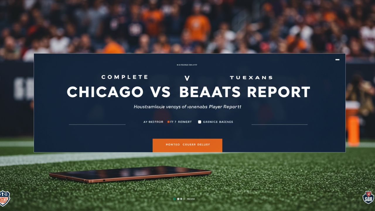 chicago bears vs houston texans match player stats