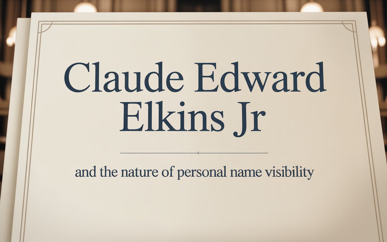 Claude Edward Elkins Jr