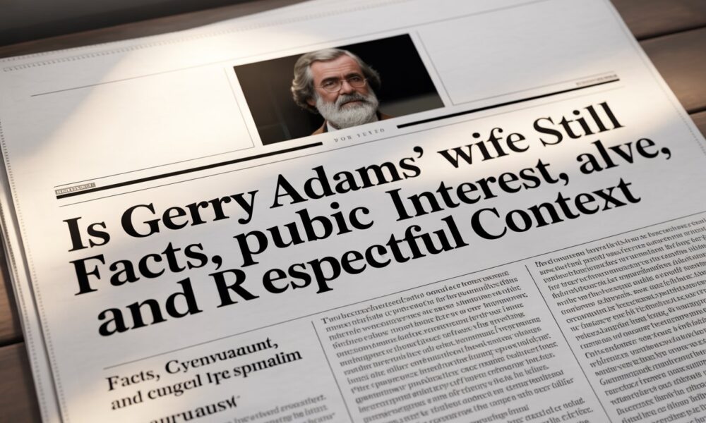 Is Gerry Adams’ Wife Still Alive