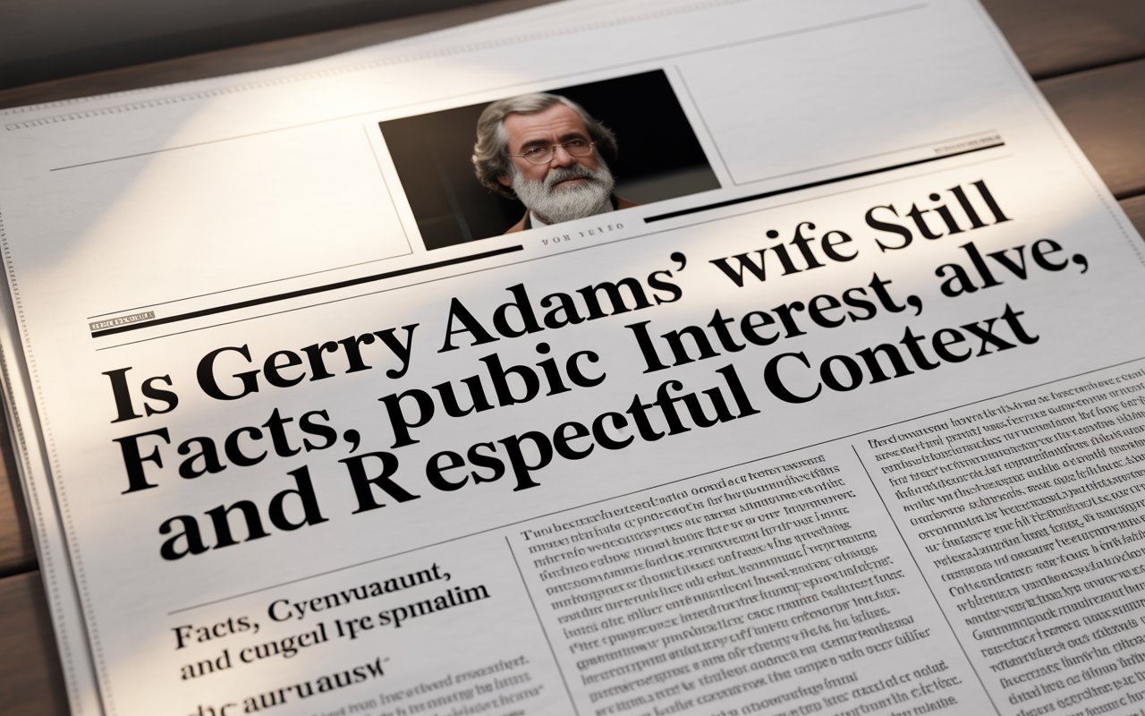 Is Gerry Adams’ Wife Still Alive