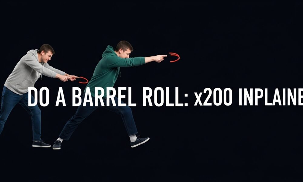 Do a barrel roll x200