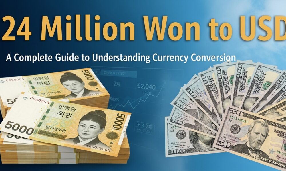 24 million won to USD