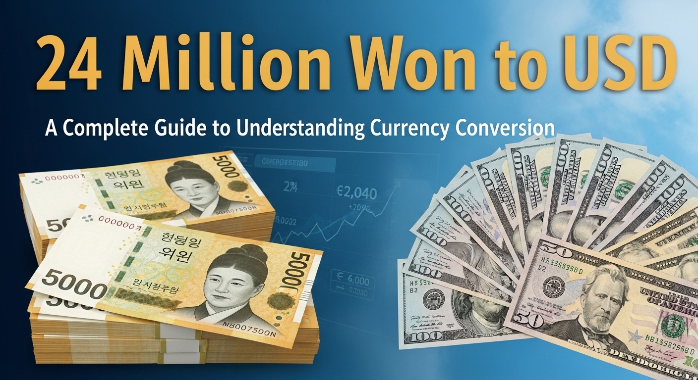 24 million won to USD