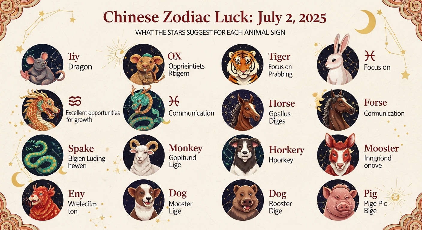 Chinese Zodiac Luck July 2 2025