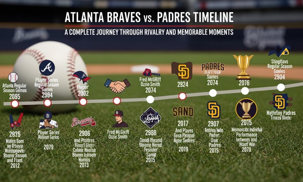 Atlanta braves vs padres timeline
