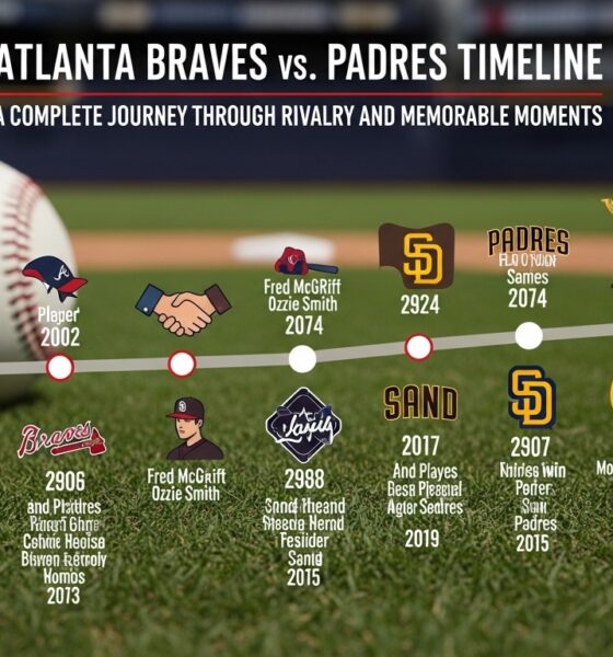 Atlanta braves vs padres timeline