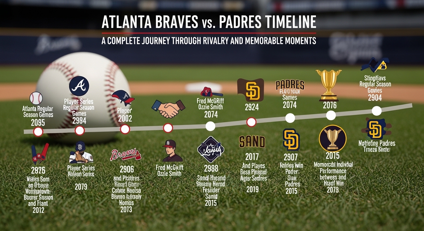 Atlanta braves vs padres timeline