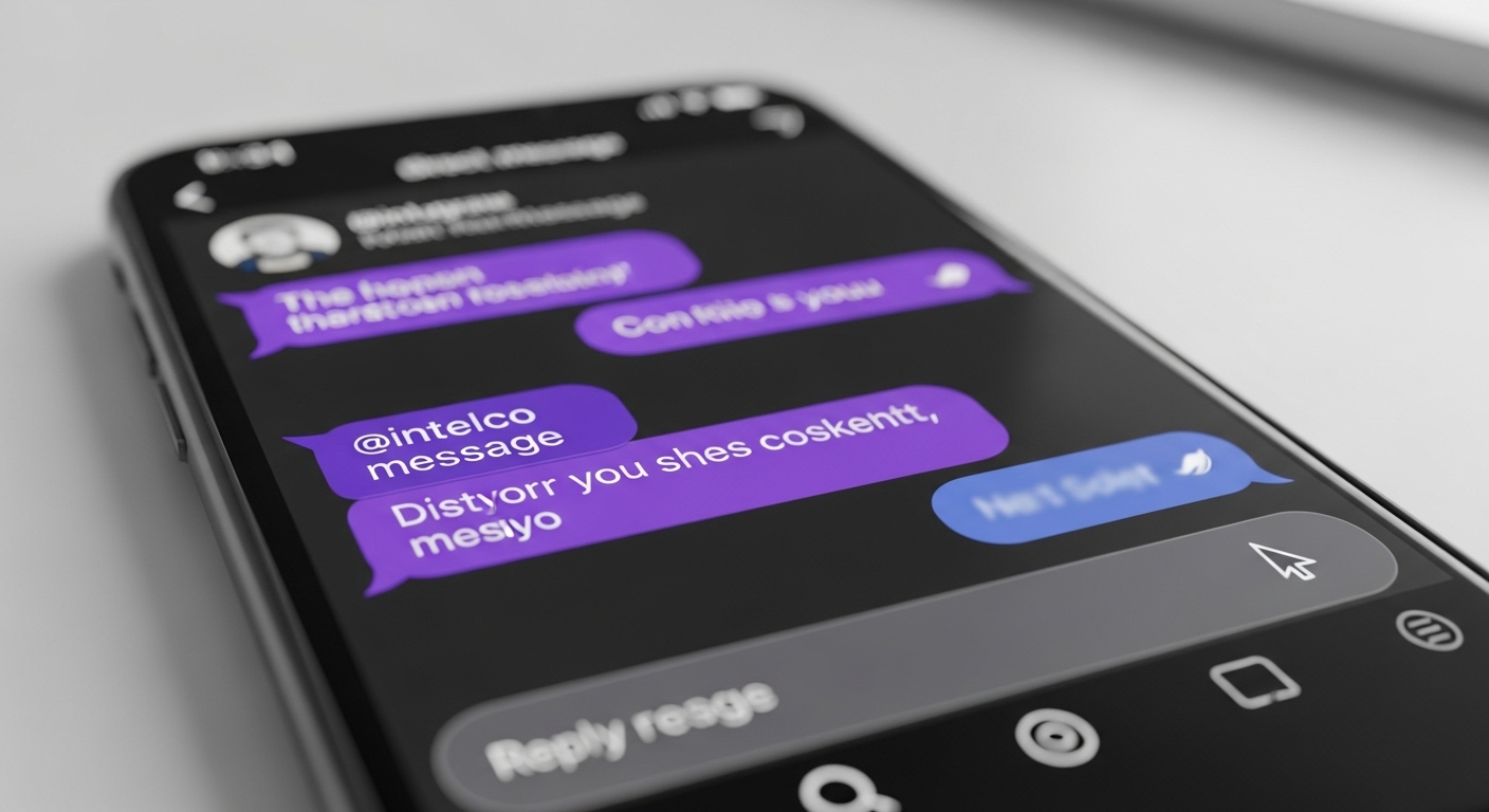 instagram message purple