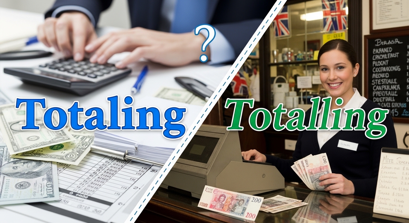 totaling or totalling