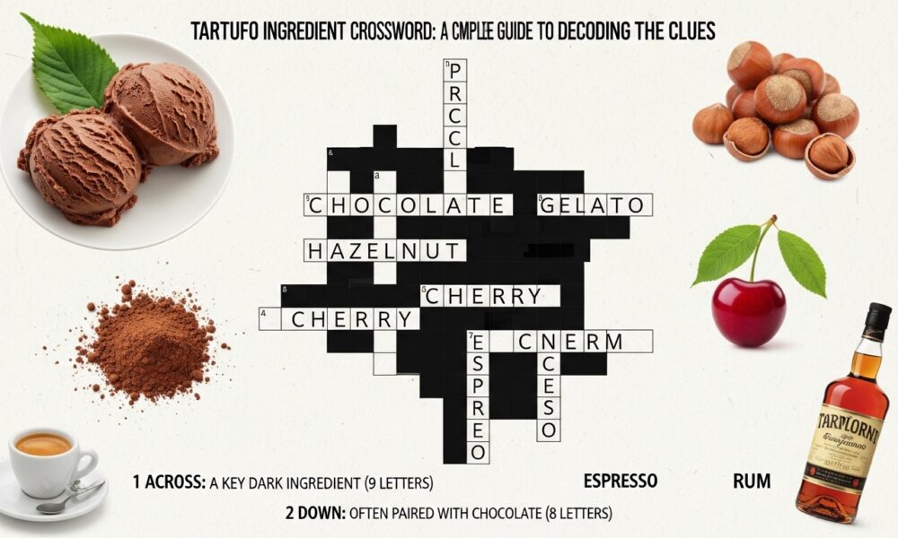 tartufo ingredient crossword