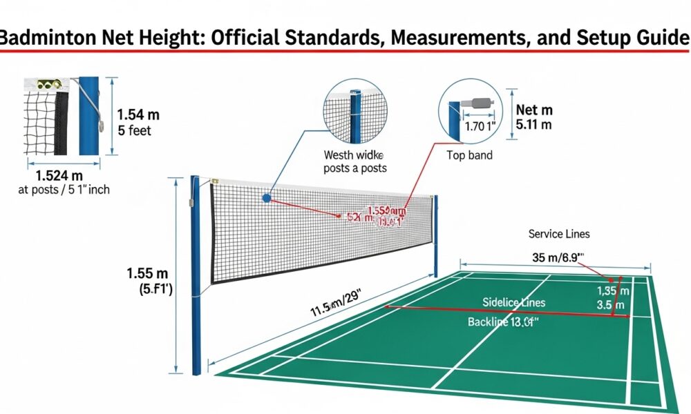badminton net height