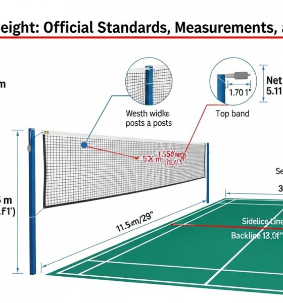 badminton net height