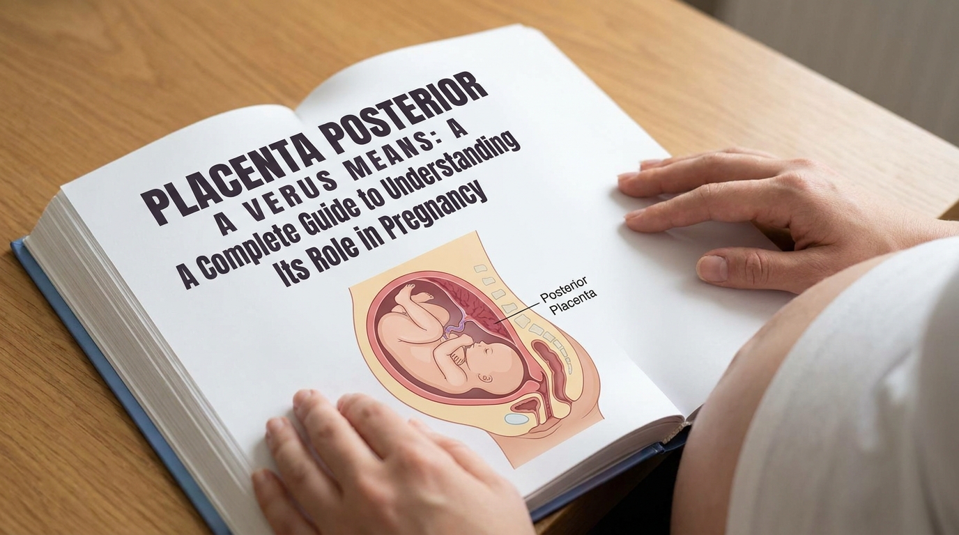 Placenta posterior means