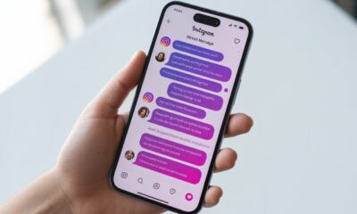 instagram message purple